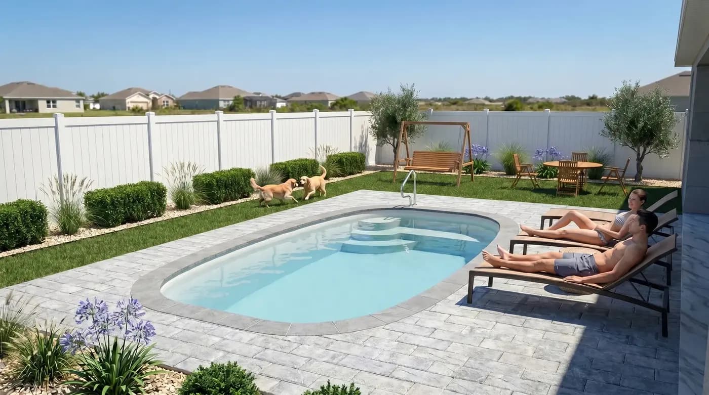 Proyecto con piscina X-Pools serie Naples