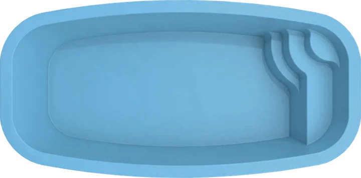 Piscina X-Pools Naples, color Azul, borde liso